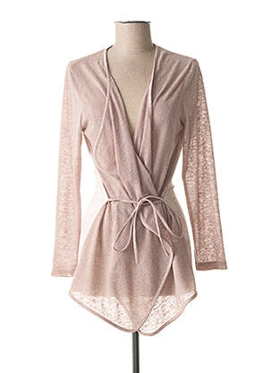 Vestă cu mâneci lungi bej MERI & ESCA femeie