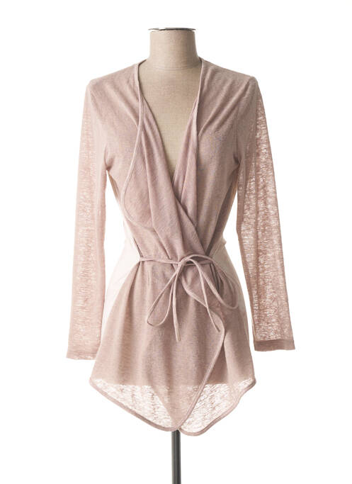 Vestă cu mâneci lungi bej MERI & ESCA femeie