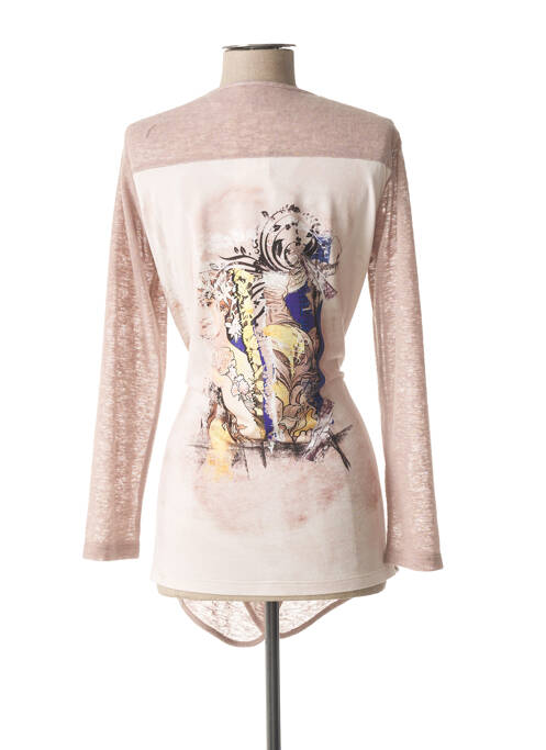 Vestă cu mâneci lungi bej MERI & ESCA femeie