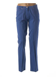 Pantalon croială dreaptă talie joasă albastru GUY DUBOUIS femme