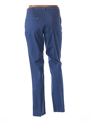 Pantalon croială dreaptă talie joasă albastru GUY DUBOUIS femeie