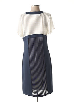 Rochie midi mâneci scurte mâneci scurte albastru MERI & ESCA femeie