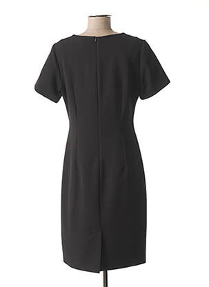 Rochie midi țesătură crep mâneci scurte negru GUY DUBOUIS femeie