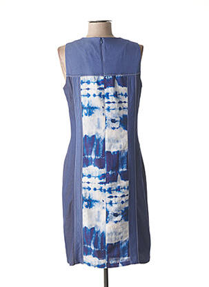 Rochie midi imprimeu fantezie fără mâneci albastru MERI & ESCA femeie