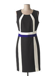 Rochie midi fără mâneci fără mâneci negru GUY DUBOUIS femme