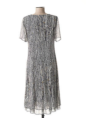 Rochie midi croială fluidă mâneci scurte albastru GUY DUBOUIS femeie