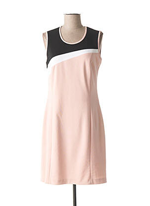 Rochie midi fără mâneci fără mâneci roz FRANCE RIVOIRE femeie