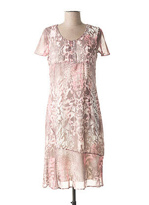 Rochie midi roz GUY DUBOUIS femeie