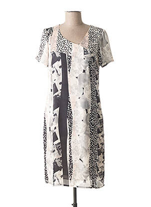 Rochie midi gri FRANCE RIVOIRE femeie