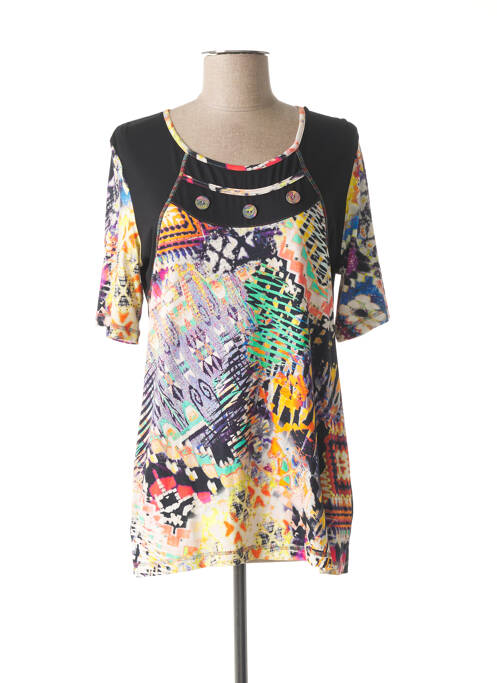 Tunică mâneci scurte negru GUY DUBOUIS femeie