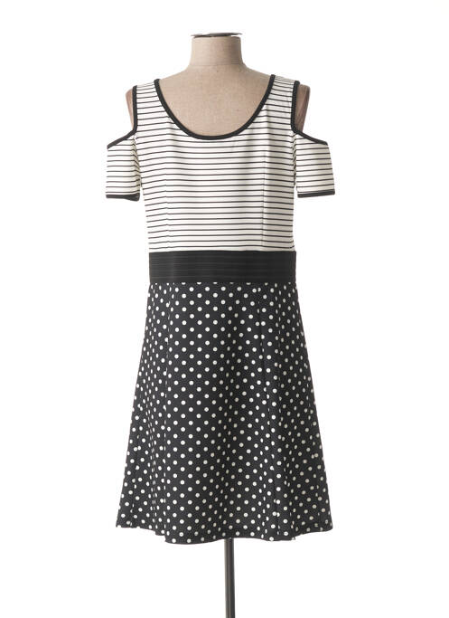 Rochie midi negru COULEURS DU TEMPS femeie