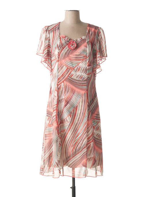 Rochie midi roz FRANCE RIVOIRE femeie