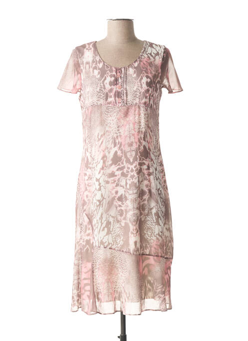 Rochie midi roz GUY DUBOUIS femeie