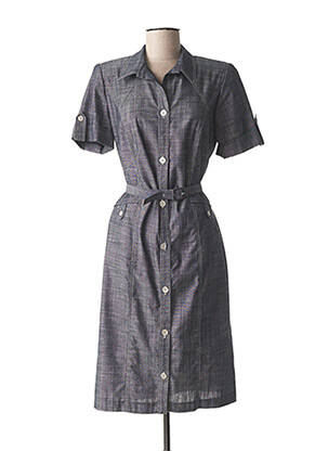 Rochie midi mâneci scurte mâneci scurte albastru FRANCE RIVOIRE femeie