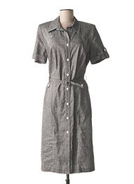 Rochie midi mâneci scurte mâneci scurte gri GUY DUBOUIS femme