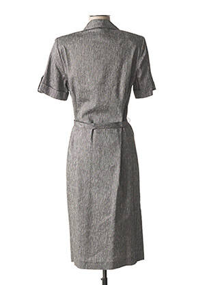 Rochie midi mâneci scurte mâneci scurte gri GUY DUBOUIS femeie