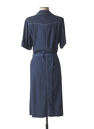 Rochie midi mâneci scurte mâneci scurte albastru FRANCE RIVOIRE femeie