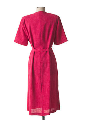 Rochie midi mâneci scurte mâneci scurte roz FRANCE RIVOIRE femeie