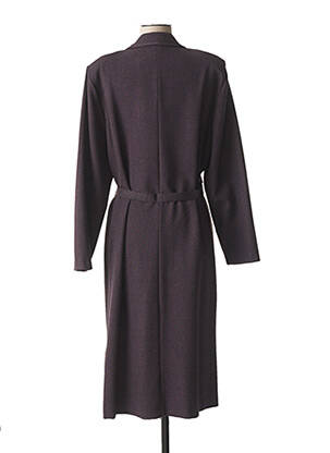 Rochie midi imprimeu fantezie mâneci lungi violet FRANCE RIVOIRE femeie