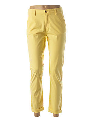 Pantalon buzunare talie joasă galben C'EST BEAU LA VIE femeie