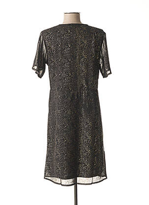 Rochie midi mâneci scurte mâneci scurte negru ICHI femeie