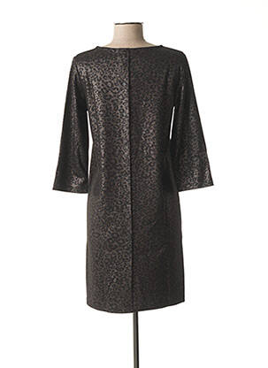 Rochie midi mâneci 3/4 mâneci 3/4 negru ICHI femeie