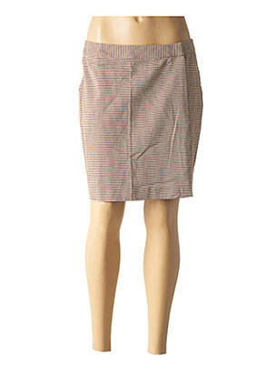Fustă scurtă maro ICHI femeie