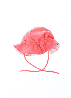 Pălărie închidere cu legături de legat roz PETIT BATEAU fată