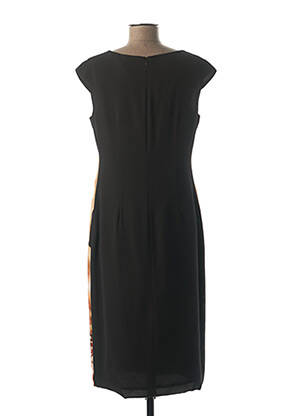 Rochie midi imprimeu fantezie mâneci scurte galben QUATTRO femeie