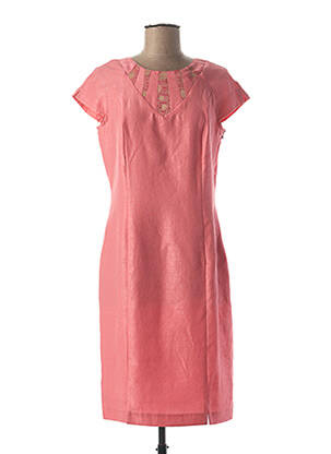 Rochie midi mâneci scurte mâneci scurte roz QUATTRO femeie