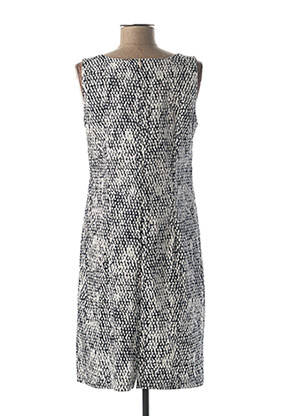 Rochie midi imprimeu fantezie fără mâneci albastru QUATTRO femeie