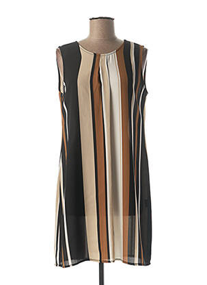 Rochie scurtă maro QUATTRO femeie