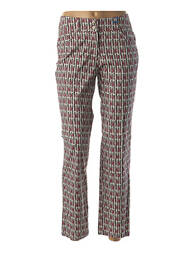 Pantalon drept elasticitate mărime normală roz QUATTRO femme