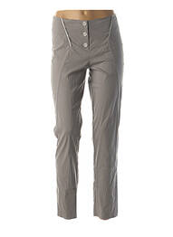 Pantalon drept elasticitate mărime normală gri QUATTRO femme