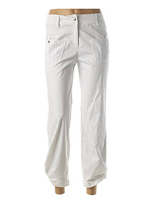 Pantalon 7/8 elasticitate mărime normală alb QUATTRO femeie