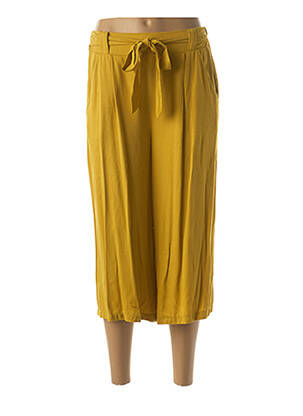 Pantalon trei sferturi galben QUATTRO femeie