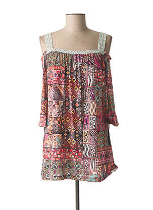 Tunică mâneci scurte roz LOLESFILLES femeie