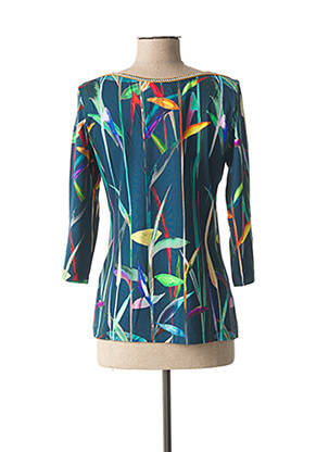 Tricou mâneci 3/4 mâneci 3/4 albastru LO! LES FILLES femeie