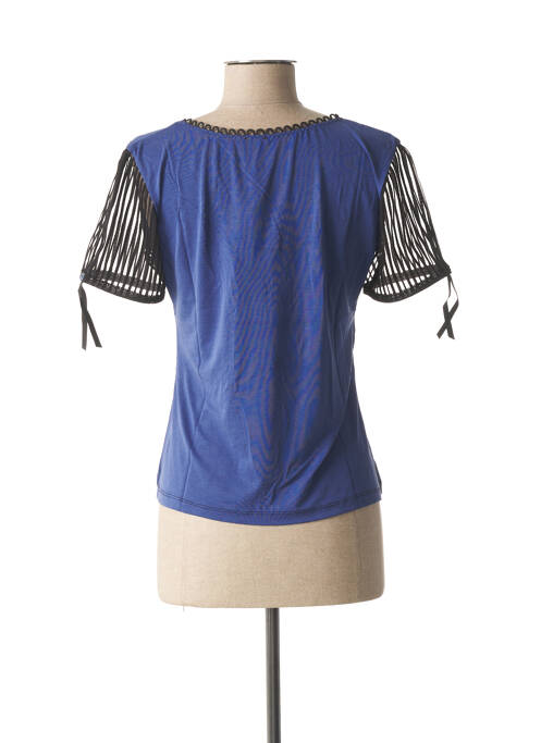 Tricou elasticitate mâneci scurte albastru LOLESFILLES femme