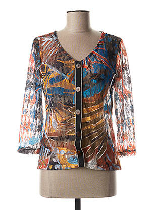 Vestă cu mâneci lungi portocaliu LO! LES FILLES femeie