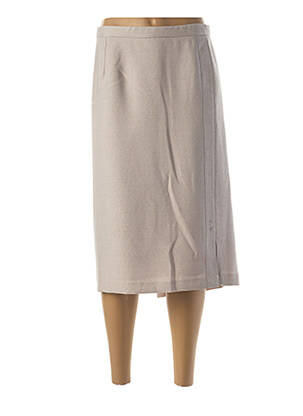 Fustă midi gri FRANCE RIVOIRE femeie