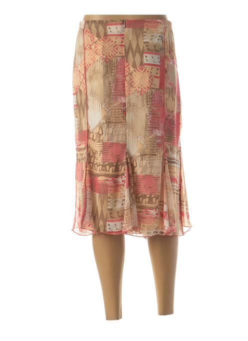 Fustă midi bej FRANCE RIVOIRE femeie