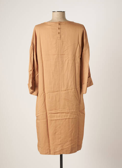 Rochie midi bej SKFK femeie