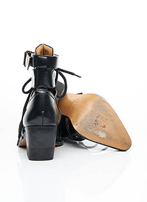 Botine/ghete toc de 7 la 9 cm negru CHLOE femeie
