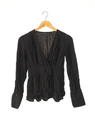 Cămașă croială cambrată mâneci lungi negru SOMETHING NAVY femeie
