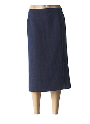 Fustă midi albastru GEVANA femeie