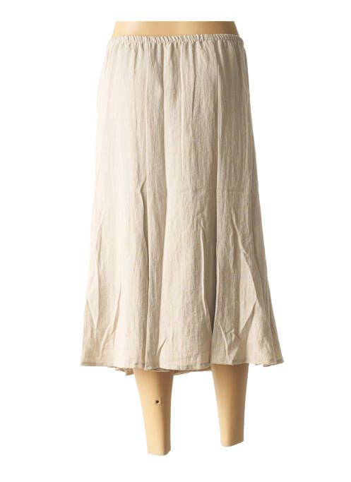 Fustă midi bej GEVANA femeie