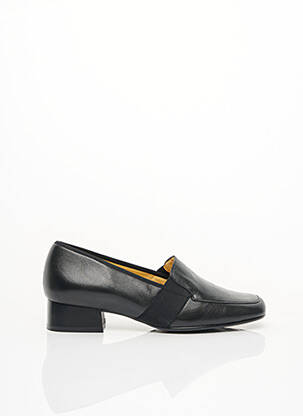 Mocasini material neted toc plat până la 3 cm negru OMBELLE femeie