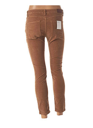Pantalon 7/8 elasticitate talie joasă maro BSB femeie