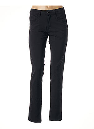Pantalon drept elasticitate talie înaltă negru PARA MI femeie